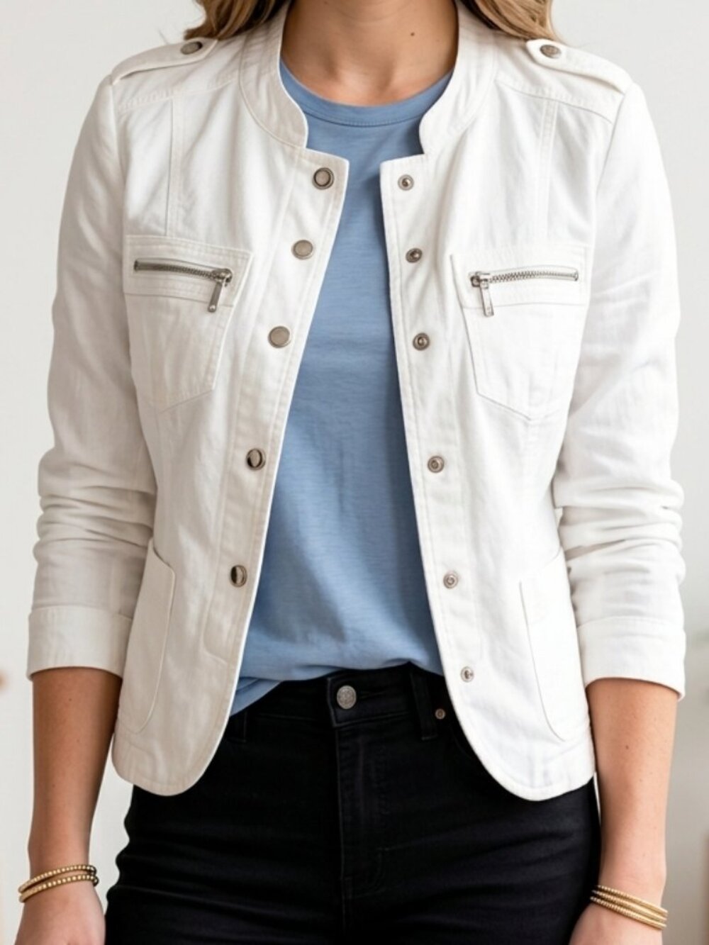 Linen Cotton Utility Jacket